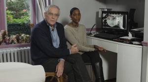 Alain and Dafroza Gauthier,  at their home, in the room from where they run CPCR