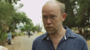 Simon Foreman in Kigali, near the home of Pascal Simbikangwa
